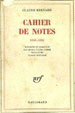 Claude Bernard, Carnet de notes 1850-1860, éditeur Mirko Dratzen Grmek, Gallimard 1965.