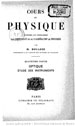 Henri Bouasse, Cours de physique, 6 volumes, Paris, Delagrave, 1908-1910.