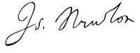 Figure 1 : signature d’Isaac Newton