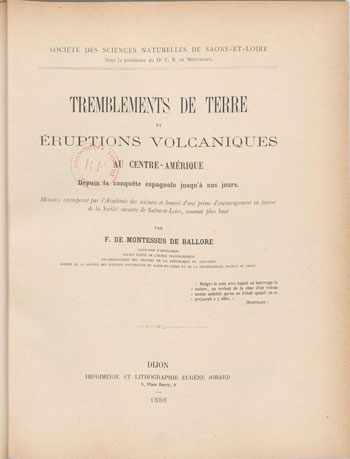 Figure 3 : Page de garde de l'ouvrage de 1888 (source : numérisation Gallica).