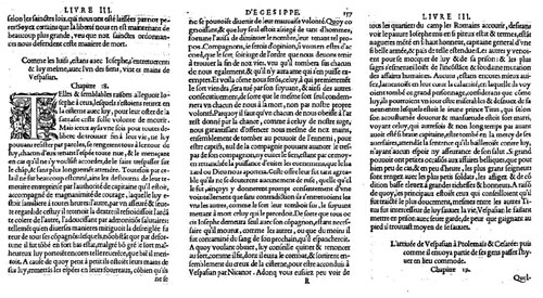traduction, réalisée par I. Millet de Saint-Amour et publiée en 1556