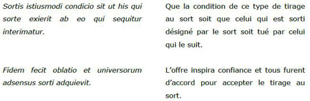 Les deux passages importants, mentionnant le système de tirage au sort et le fait que les soldats ne se doutent pas d’une ruse