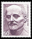 timbre à l’effigie de Quidde, République fédérale d’Allemagne 1975