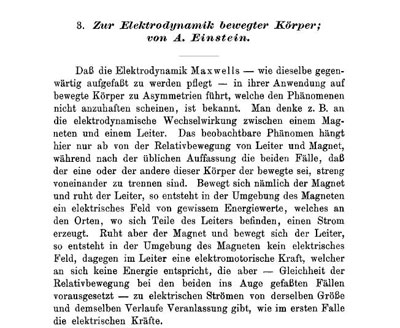 Figure 3 : Incipit de l’article de juin 1905 ici analysé.