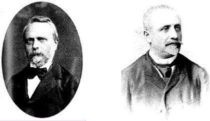 Fig. 8 : Liébeault (à g.) et Bernheim (à dr.)