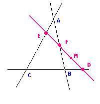 Figure 8 : Figure 7-dr. dans laquelle A, B, C redeviennent les sommets du triangle (marqués en rouge).